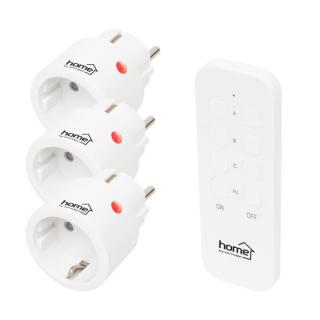 Set prize mini telecomandate, 2300w, 3 prize, 1 telecomanda, 40m, baterie 3V (inclusa)