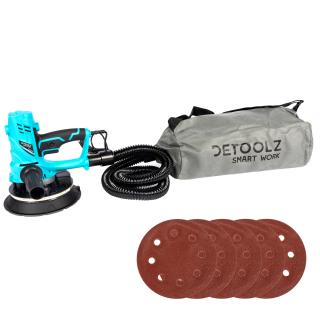 Slefuitor de pereti 850W, 50HZ, 230V, O180mm, cu variator de turatie si banda LED, albastru