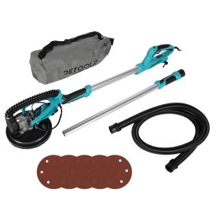 Slefuitor pentru perete extensibil cu aspirator 230V, O215, 750W, Dublu izolata II, albastru