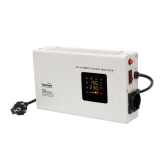 Stabilizator de tensiune, 2000VA, plat, montat pe perete, reglare treptata a tensiunii, voltmetru dublu, 3.4 Kg