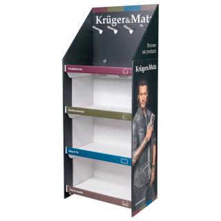 Stand din cartor KrugerMatz cu 4 rafturi si sarcina de 4kg