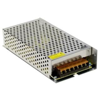 Sursa de alimentare in comutatie 12V, 15A, metal, 2 iesiri, argintiu, Led indicator tensiune iesire