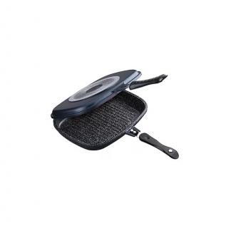 Tigaie Dubla Grill, Cheffinger, CF-DG 32 cm, Invelis De Marmura