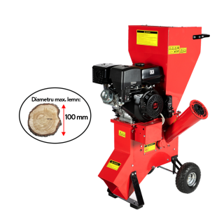 Tocator pentru crengi Micul Fermier, O100mm, motor benzina 15CP, pornire electrica