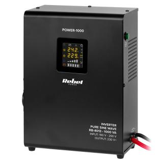 UPS Centrale termice sinus pur Rebel, 700W, 1000 VA, 12V, 240x325x138 mm, 4.7 Kg