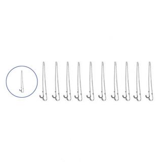 Varf de rezerva pentru pistol de lipit, acoperit cu nichel, dimensiune 40mm