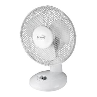 Ventilator de birou, 23 cm, alb, 2 trepte de putere, inclinare corp reglabila, grilaj protector, 48.8 dB