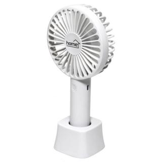 Ventilator de mana, diametru 9 cm, alb, 3 trepte de viteza, acumulator Li-Ion 1200 mAh, 4W