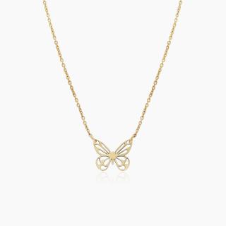 FLUTURE, Lantisor Argint 925 cu pandantiv decupat
