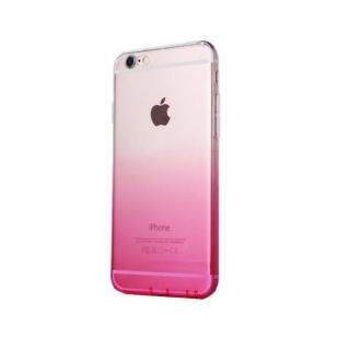 Husa silicon degrade pentru iPhone 7 Plus 8 Plus  roz