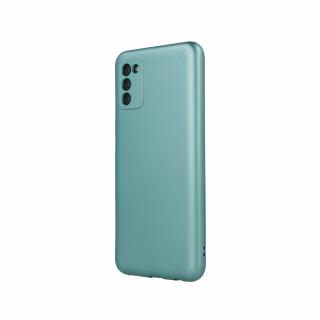 Husa silicon metalizat si interior catifea, Metallic Samsung A15 4G   A15 5G verde