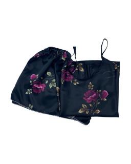 Pijama scurta Black Floral