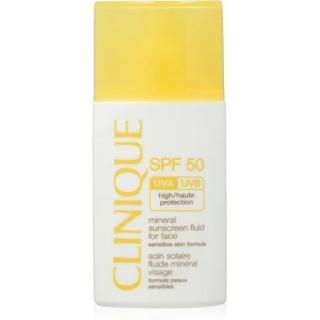 SPF 50 Crema Solara Minerala Fluida pentru Fata Clinique