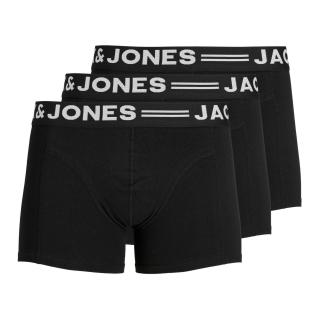 Boxeri JACK JONES Sense 3-Pack - 12081832-Black
