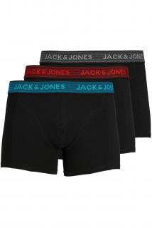 Boxeri JACK JONES Waistband 3-Pack - 12127816-Asphalt