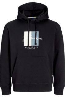 Hanorac JACK JONES Frederiksberg Box Script Hood - 12274585-Black