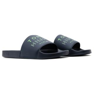 Papuci Tommy Hilfiger Embossed Pool Slide - FM0FM04463-DW5