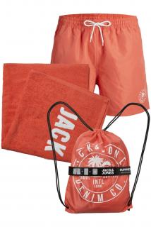 Set inot JACK JONES Beach Pack - 12249449-Hot Coral