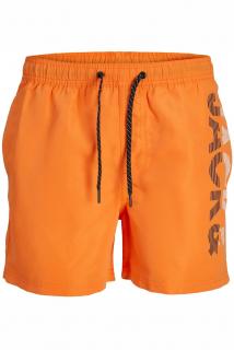 Short JACK JONES Fiji Swim Splicelogo - 12225967-Orange Peel