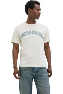 Tricou JACK JONES Almeria Bold Branding - 12276962-Antique White