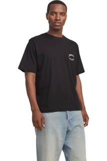 Tricou JACK JONES Austin Font - 12277896-Black