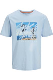 Tricou JACK JONES Colton Photoprint - 12268438-Chambray Blue