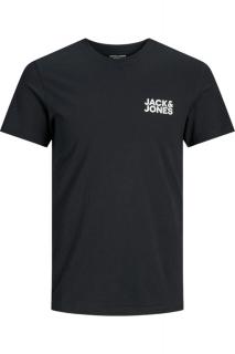 Tricou JACK JONES Corp Logo Small Print - 12151955-Black SP