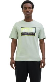 Tricou JACK JONES Logan Summer Print - 12283825-Aqua Gray