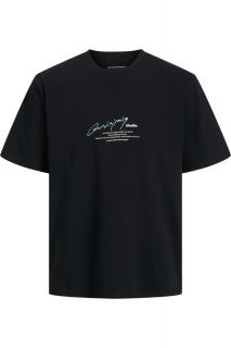 Tricou JACK JONES Manchester Script - 12273373-Black