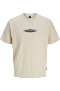Tricou JACK JONES Pacer Branding - 12273880-Moonbeam
