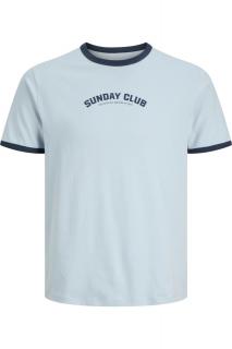 Tricou JACK JONES Sunday Club SS25 - 12291076-Subdued Blue