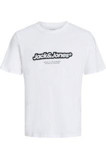 Tricou JACK JONES Vesterbro Newton Brand - 12265740-Bright White