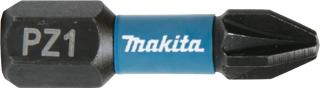 2 BITI IMPACT BLACK HEX 1 4 PZ 1 25MM, Makita