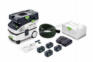 Aspirator mobil cu acumulator CLEANTEC CTLC MINI I-Plus Festool