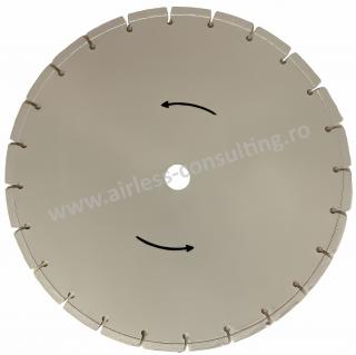 Disc diamantat pentru taiere asfalt beton, LONG LIFE, Bisonte, O 500 mm