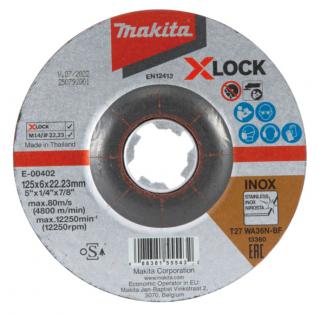 Disc PREMIUM X-LOCK slefuit inox 125 mm, Makita