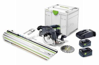 Ferastraie circulare manuale pe acumulator, HKC 55 5, 0 EBI Set FSK 420, Festool