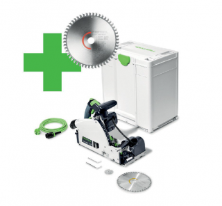 Ferastrau circular cu incizor TSV 60 KEBQ-Plus Master Edition + gratuit panza de ferastrau HW 168x1, 8x20 TF 52 LAMINATE, HPL, Festool