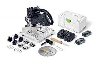 Ferastrau circular stationar cu acumulatori SYMMETRIC SYMC 70 4,0 EBI-Plus Festool