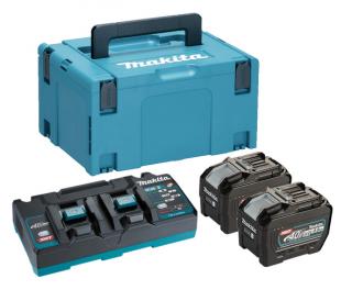 Kit de incarcare XGT - 2xBL4080F + DC40RB + Makpac, Makita