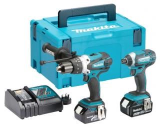 Kit dlx2145tj - dhp458z + dtd152z + 2xbl1850b + dc18rc, Makita