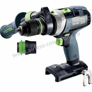 Masina de gaurit cu Percutie, pe acumulator, TPC 18, 4 I, Basic QUADRIVE, Festool