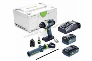 Masini de gaurit si insurubat cu acumulatori QUADRIVE TDC 18 4 5,0 4,0 I-Plus Festool