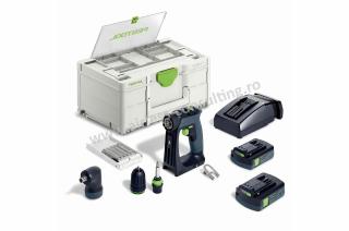 Masini de gaurit si insurubat pe acumulator, CXS 18 C 3, 0 Set, Festool