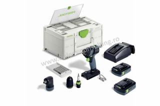 Masini de gaurit si insurubat pe acumulator, TXS 18 C 3, 0 Set, Festool