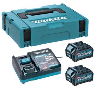Pachet acumulatori XGT - 2xBL4025 + DC40RA + MAKPAC1, Makita