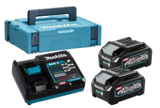 Pachet acumulatori XGT - 2xBL4040 + DC40RA + MAKPAC1, Makita