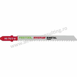 Panza de ferastrau vertical PLASTICS SOLID MATERIAL HS 75 3 BI 5 Festool