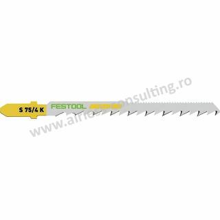 Panza de ferastrau vertical WOOD CURVES S 75 4 K 5 Festool