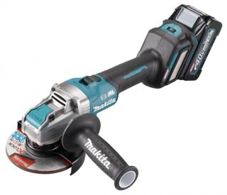 Polizor unghiular XGT, 125 mm, livrat cu 2 acumulatori 40Vmax 4.0Ah, Makita